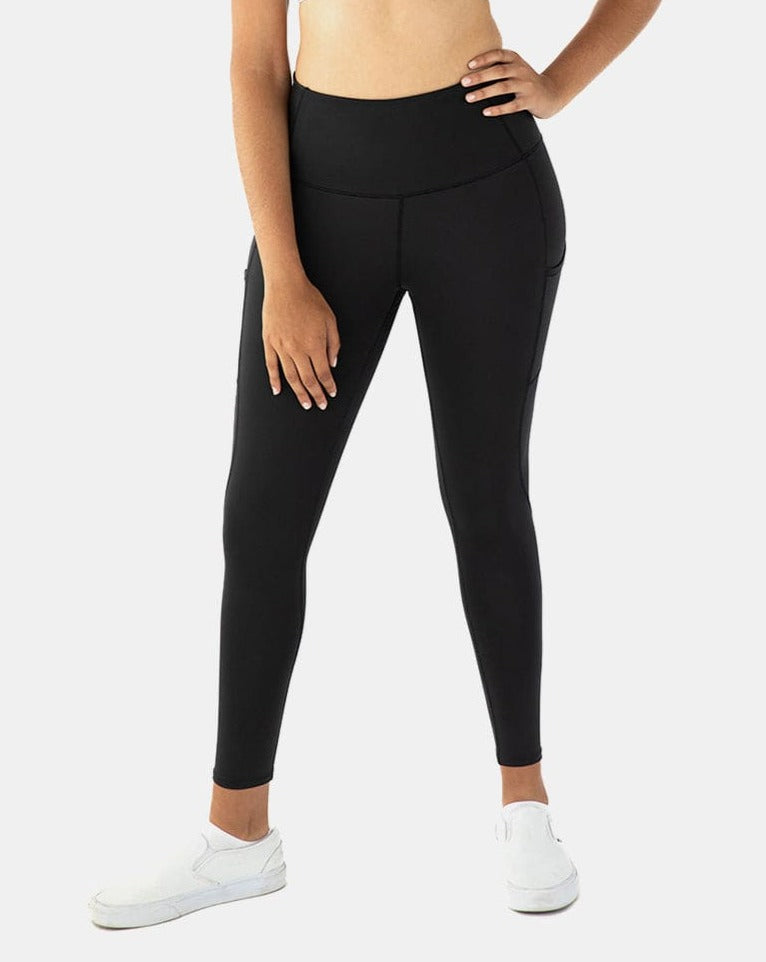 Hi Five Pocketed High-Waist Legging – Booya Black
