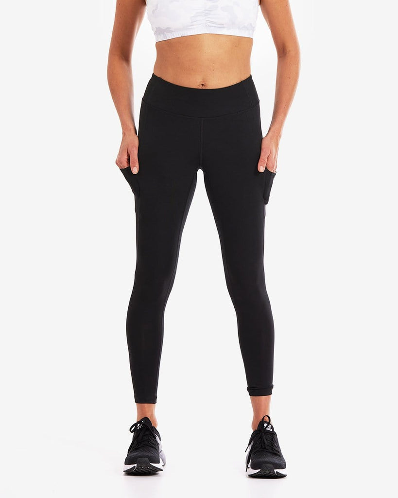 Wi-Thi Mid-Rise Pocketed Legging – Booya Black