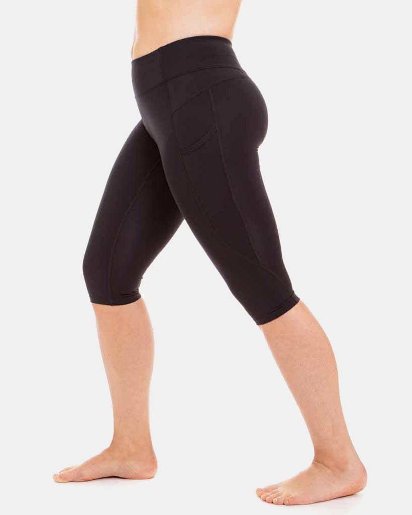 Wi-Thi Mid-Rise Pocketed Crop – Booya Black